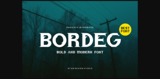 Bordeg Font Poster 1