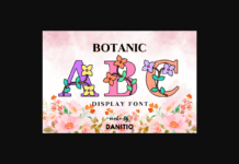 Botanic Font Poster 1