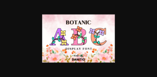 Botanic Font Poster 1
