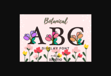Botanical Font Poster 1
