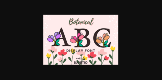 Botanical Font Poster 1