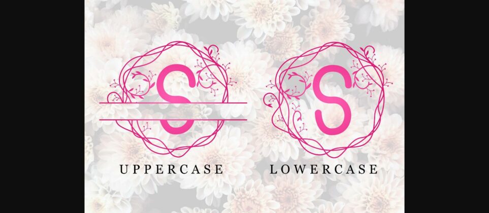 Bouquet Monogram Font Poster 4