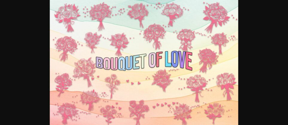 Bouquet of Love Font Poster 3