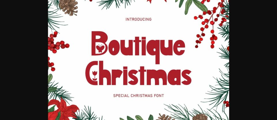 Boutique Christmas Font Poster 3