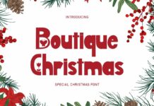 Boutique Christmas Font Poster 1