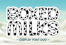 Boxed Milks Font Poster 1