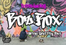 Bozrox Font Poster 1