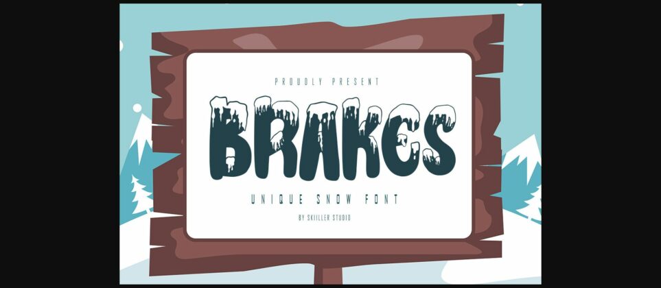 Brakes Font Poster 3