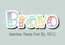 Bravo Font Poster 1