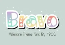 Bravo Font Bravo Font Poster 1