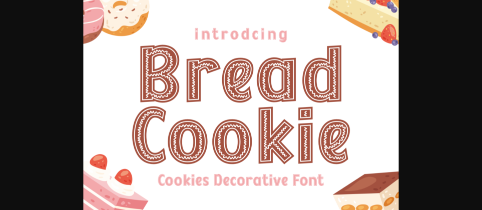 Bread Cookie Font Poster 3