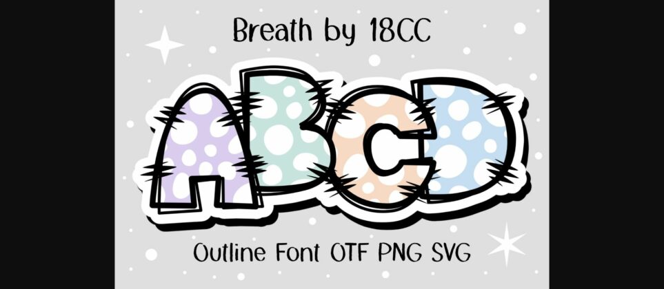 Breath Font Poster 3