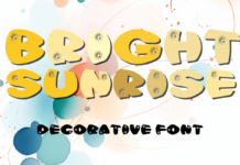 Bright Sunrise Font Bright Sunrise Font Poster 1
