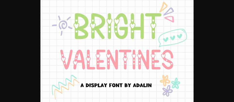 Bright Valentines Font Poster 3