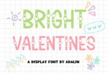 Bright Valentines Font Poster 1
