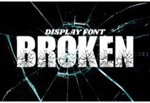 Broken Font Poster 1