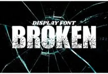 Broken Font Poster 1