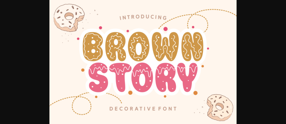 Brown Story Font Poster 3