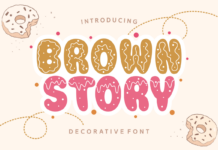 Brown Story Font Poster 1
