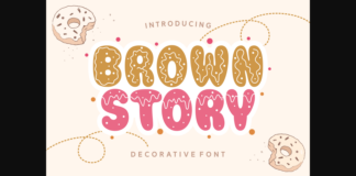 Brown Story Font Poster 1
