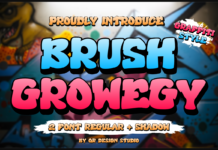 Brush Growegy Font Poster 1
