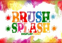 Brush Splash Font Poster 1