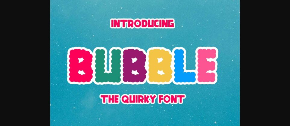 Bubble Font Poster 3