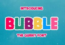 Bubble Font Poster 1