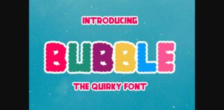 Bubble Font Poster 1