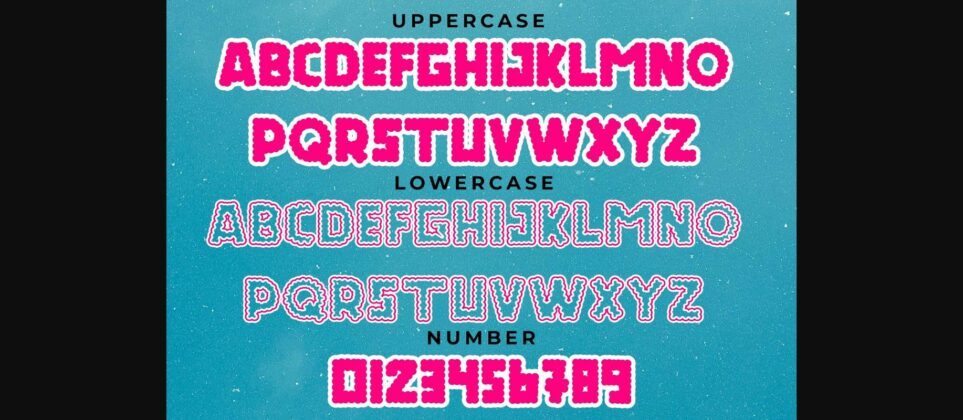 Bubble Font Poster 6