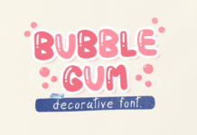 Bubble Gum Font Poster 1