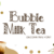 Bubble Milk Tea Font