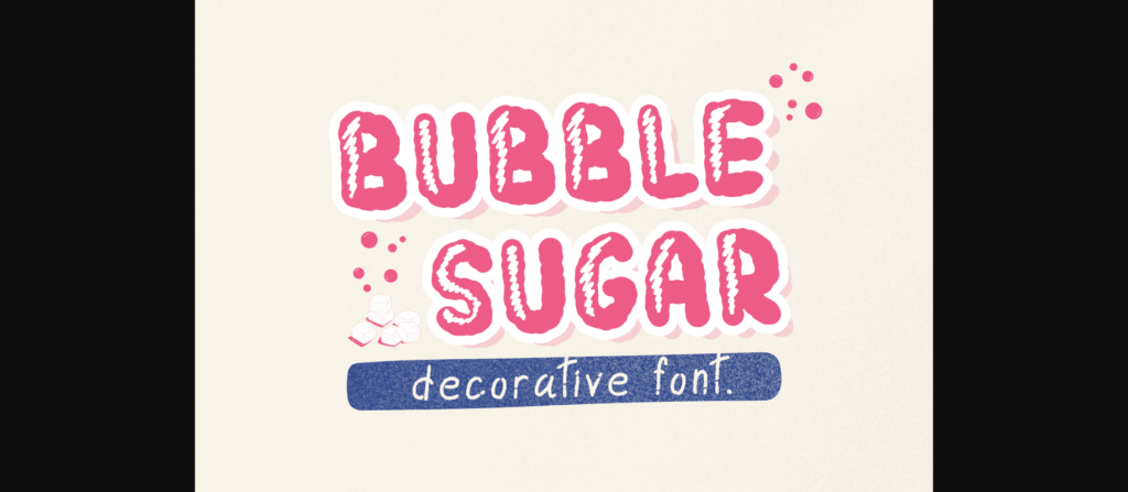Bubble Sugar Font Poster 3