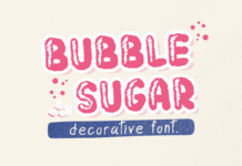 Bubble Sugar Font Poster 1