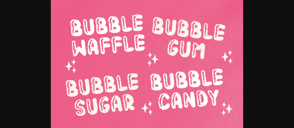 Bubble Sugar Font Poster 5