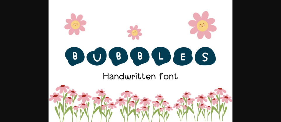 Bubbles Font Poster 3