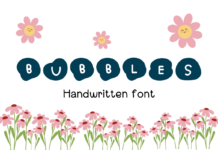 Bubbles Font Poster 1