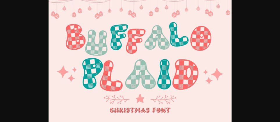 Buffalo Plaid Font Poster 3