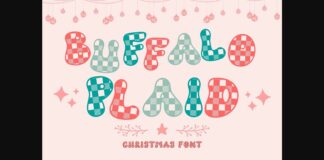 Buffalo Plaid Font Poster 1