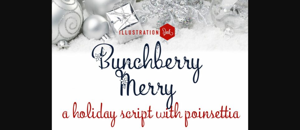 Bunchberry Merry Font Poster 3