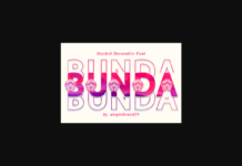 Bunda Font Poster 1