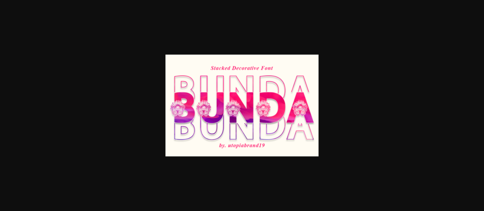 Bunda Font Poster 1