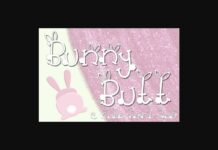 Bunny Butt Duo Font Poster 1