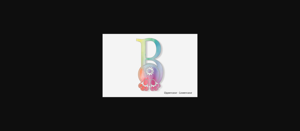 Bunny Butt Monogram Font Poster 4
