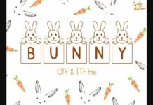 Bunny Card Font Bunny Card Font Poster 1