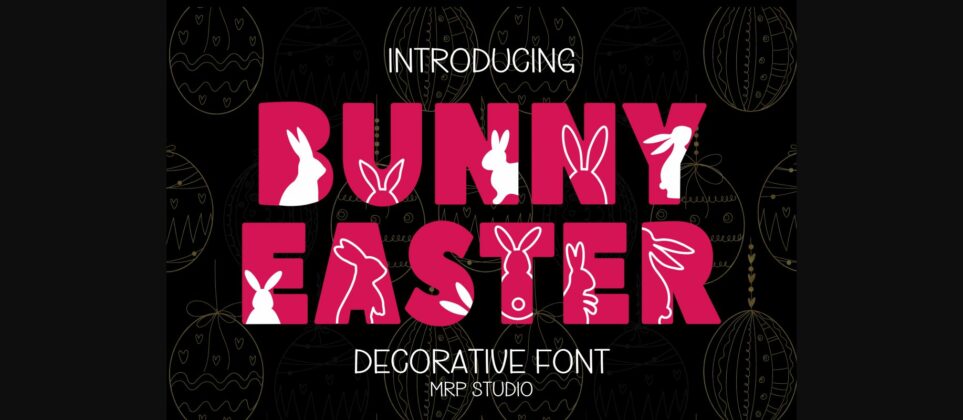 Bunny Easter Font Poster 3