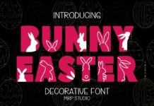 Bunny Easter Font Poster 1