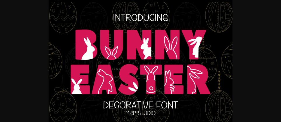 Bunny Easter Font Poster 1