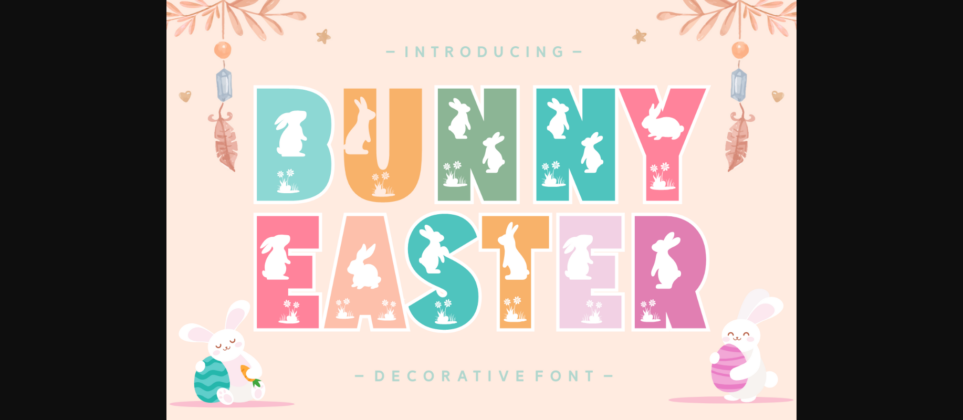 Bunny Easter Font Poster 3