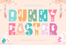 Bunny Easter Font Poster 1